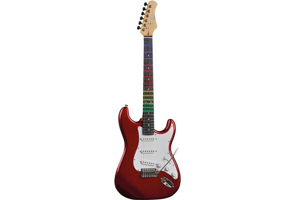 Eko Guitars S-300 Chrome Red Visual Note