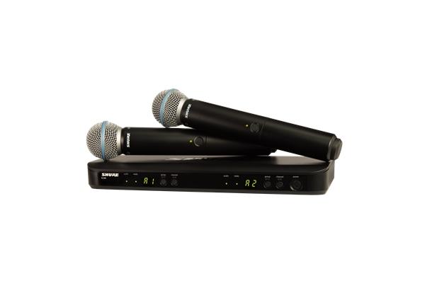 Shure BLX288E-B58 Ricevitore, 2x trasmettitori a gelato, 2x BETA58. M17