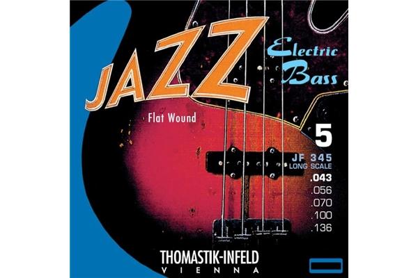 THOMASTIK Jazz Flat Wound JF345 set basso 5 corde