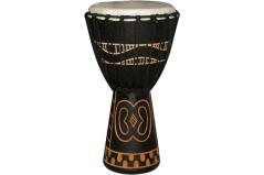 Tanga DA60-7G Djembe Slammer 12 Mogano Scolpito Nero