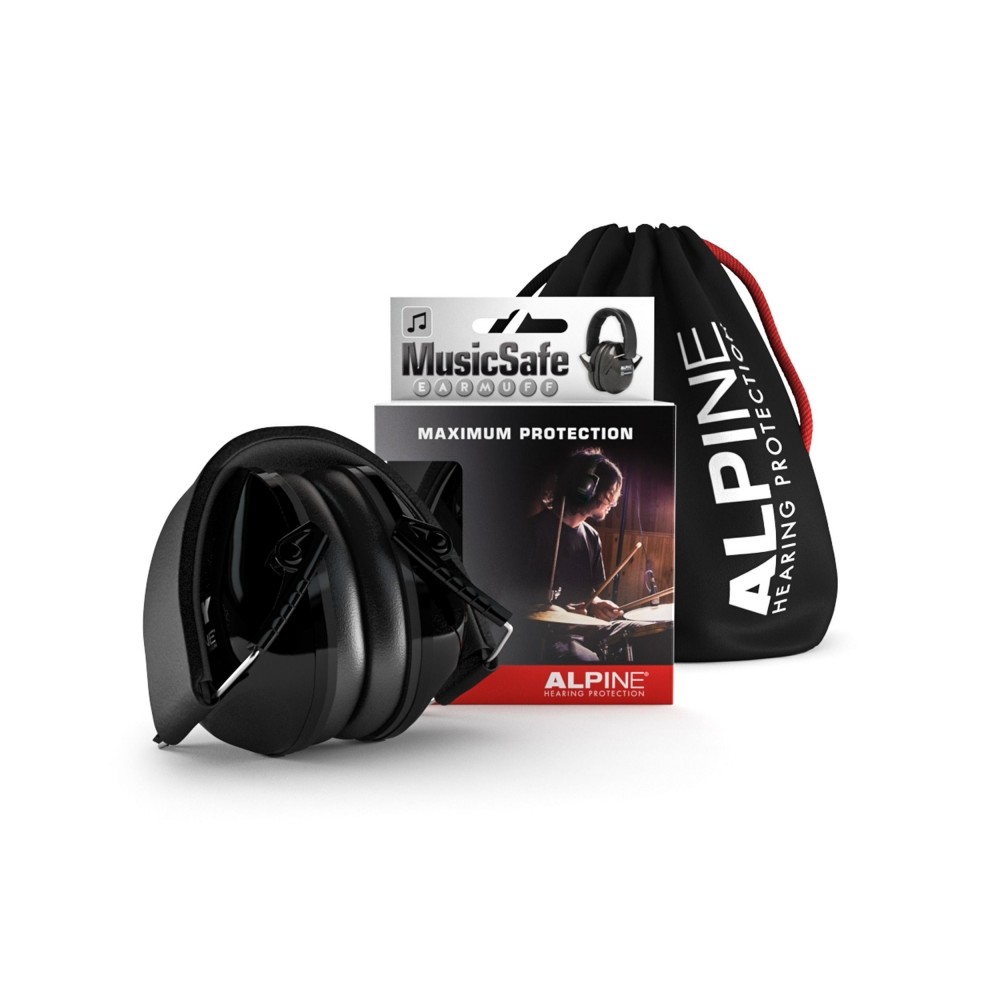 Alpha Audio ALPINE - MUSICSAFE EARMUFF BLACK - Ear protection - (BI)