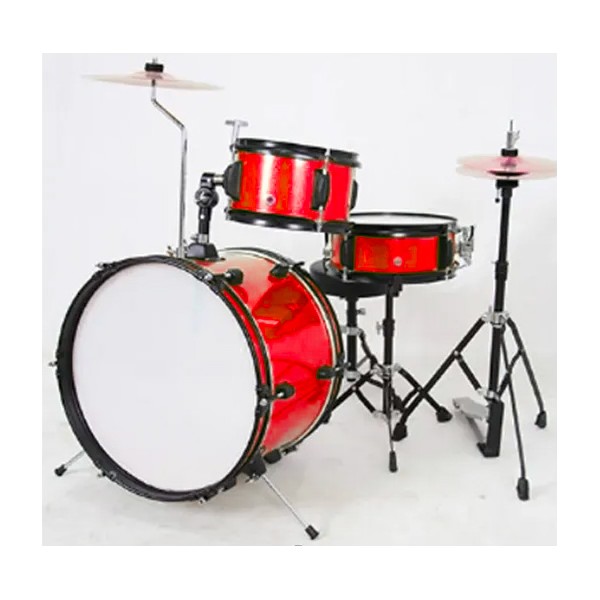 Adam Hall SET BABY DRUM 3 PEZZI (1 TOM+RULLANTE) - BATTERIA BABY - ROSSA