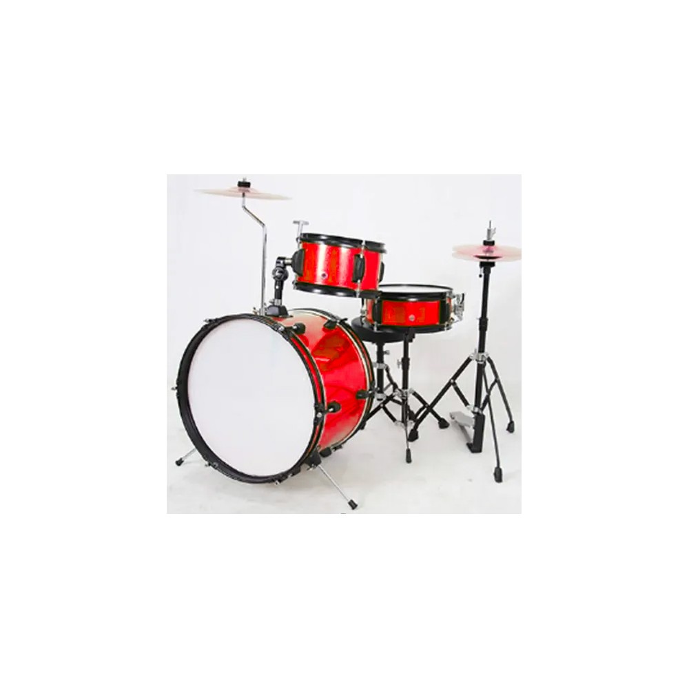 Adam Hall SET BABY DRUM 3 PEZZI (1 TOM+RULLANTE) - BATTERIA BABY - ROSSA