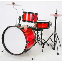 Adam Hall SET BABY DRUM 3 PEZZI (1 TOM+RULLANTE) - BATTERIA BABY - ROSSA