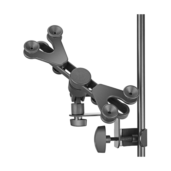 Soundsation Tabstand-200 - SUPPORTO TABLET/IPAD AGGANCIO A ASTA MICROFONO LEGGIO - (BI)