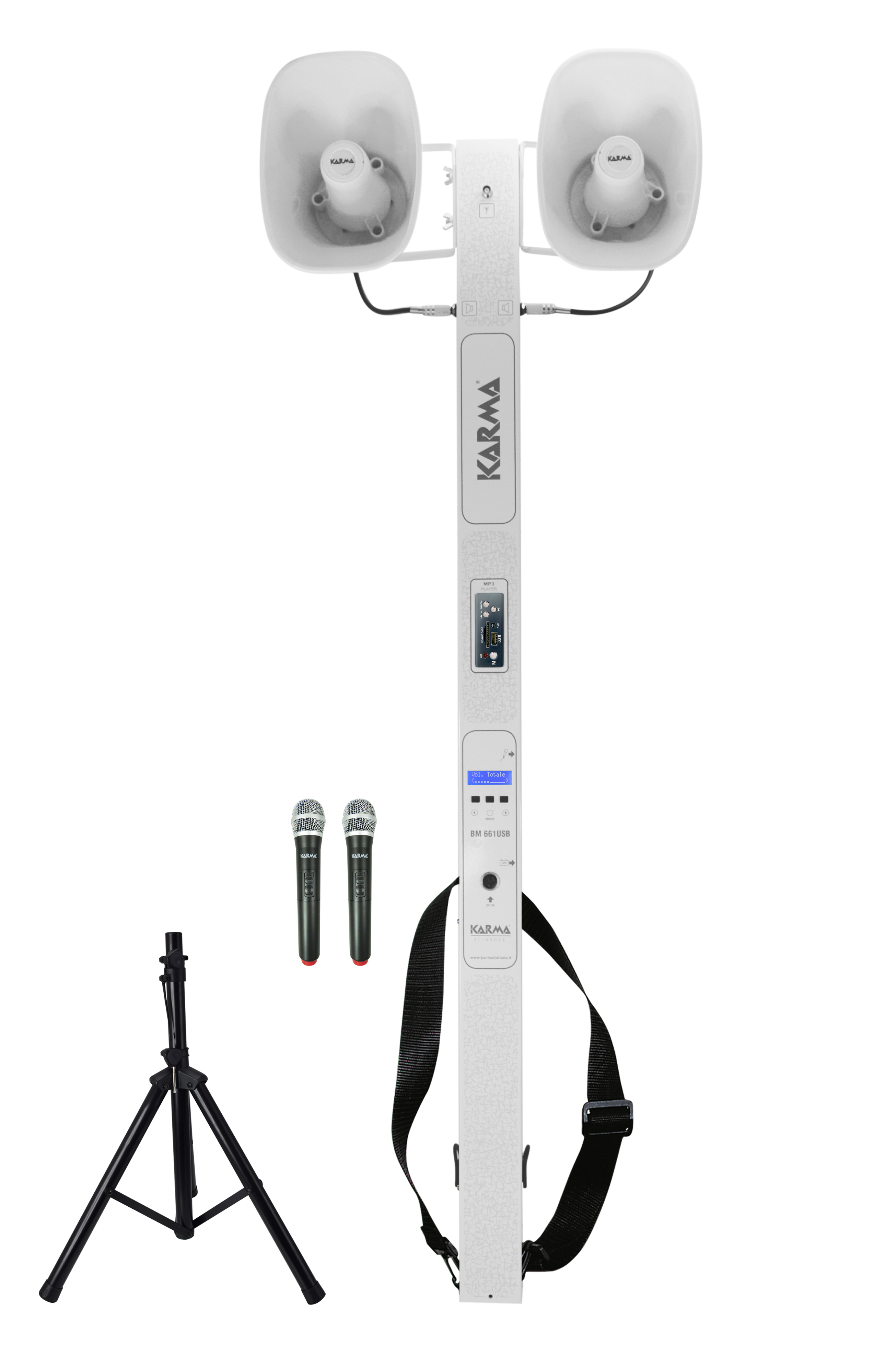 Karma Processioniere con 2 UHF radiomicrofoni