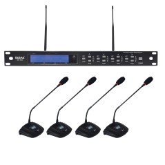 Karma Kit per conferenze wireless  UHF 4 mic