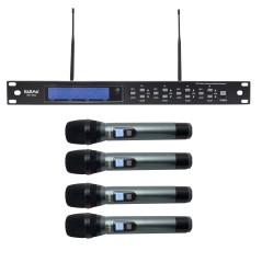 Karma Radiomicrofono UHF 4 microfoni palmari