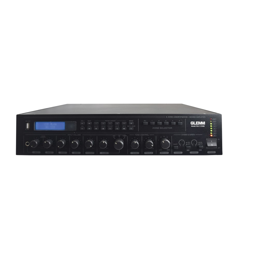 GLEMM Amplificatore 350W DAB 5 zone