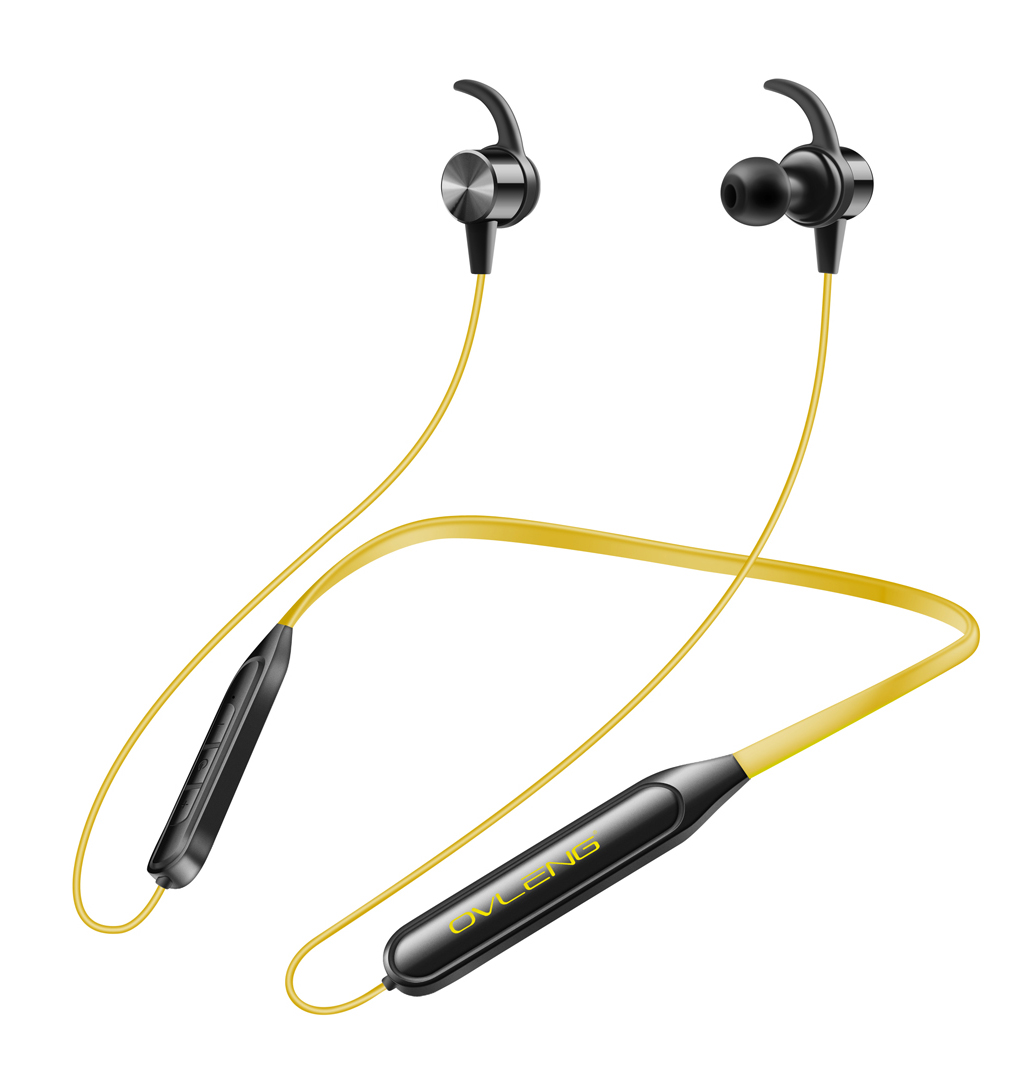 OVLENG Auricolari bluetooth sport gialli