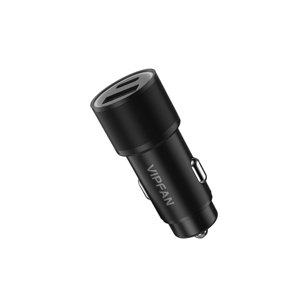 VIPFAN Caricatore da auto Type C USB rapido