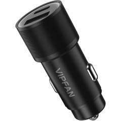 VIPFAN Caricatore da auto Type C  USB rapido