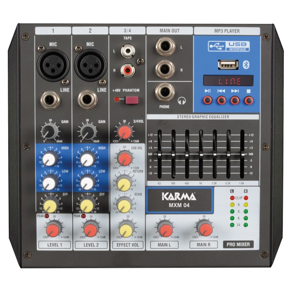 Karma Mixer microfonico 4 canali