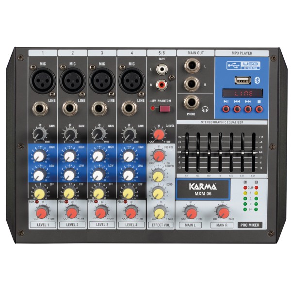 Karma Mixer microfonico 6 canali