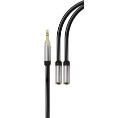 RIDEM Cavo stereo 3,5mm M/ 2x3,5mm F