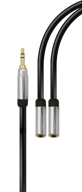 RIDEM Cavo stereo 3,5mm M/ 2x3,5mm F