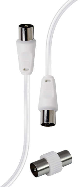 RIDEM Cavo antenna M/F 5mt bianco