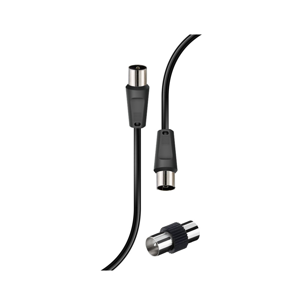 RIDEM Cavo antenna M/F 1,5mt nero