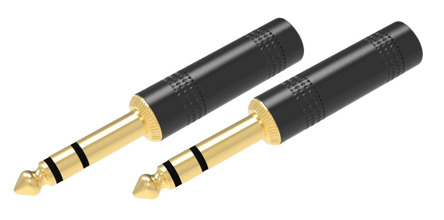 RIDEM Coppia connettori jack 6,3mm stereo
