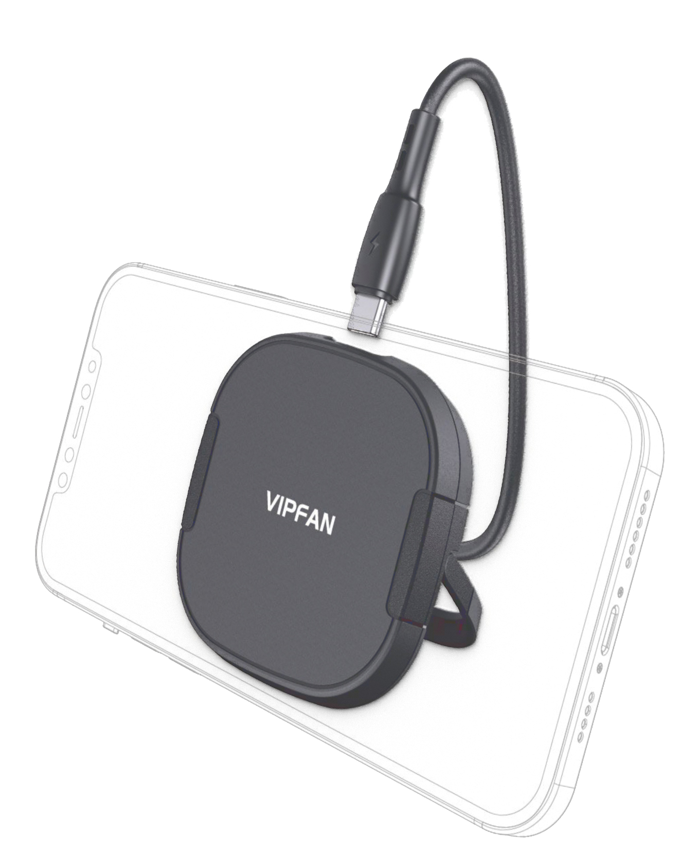 VIPFAN Caricatore wireless magsafe per iphone
