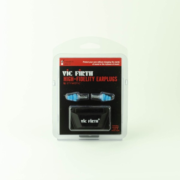 Vic Firth - VICEARPLUG - Tappi per Protezione Acustica - ad Adatta Fedeltà - Misura Standard - Blu -(BI)