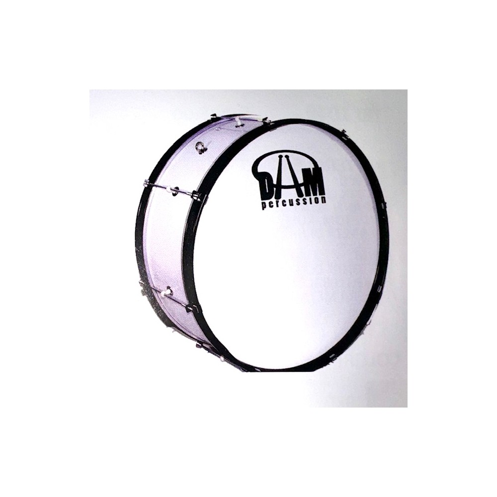 DAM JB1071WH - Bianco - grancassa 24"x10" da banda o marching band