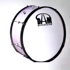 DAM JB1071WH - Bianco - grancassa 24"x10" da banda o marching band