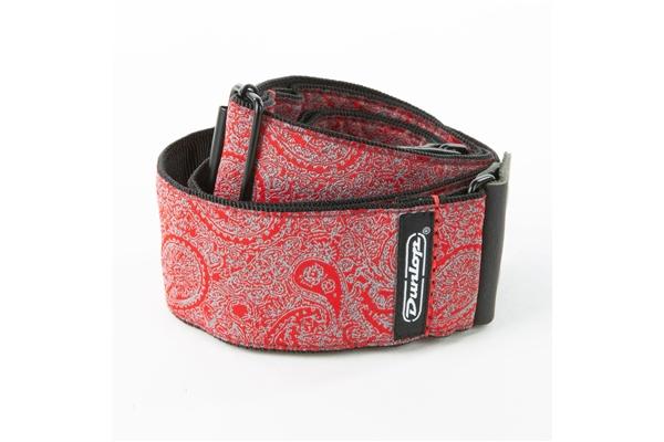 Dunlop D6711 Tracolla Jacquard Paisley Red