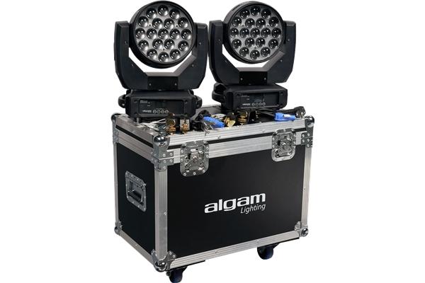 Algam Lighting Kit 2x WASH MW1915Z FlightCase
