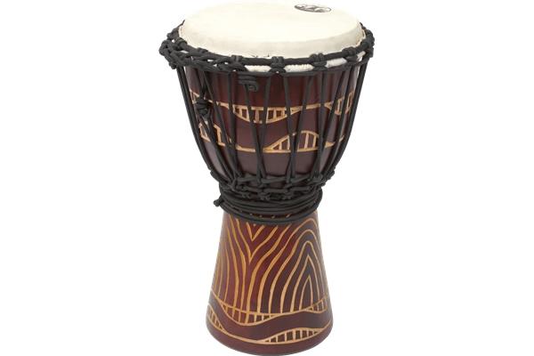 Tanga DA40-8T Djembe Slammer 8 Mogano Scolpito Rosso