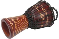 Tanga DA60-8T Djembe Slammer 12 Mogano Scolpito Rosso