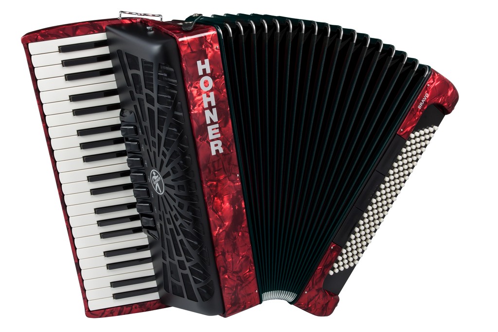 HOHNER BRAVO III 120 ROSSO A16832 SILENTKEY