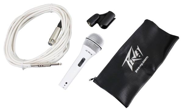 PEAVEY PVÂ®I 2W WHITE MICROPHONE â XLR CABLE