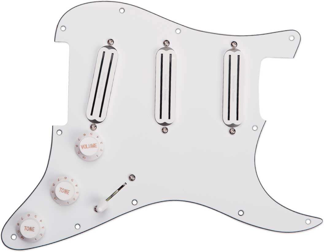 Seymour Duncan PICKGRD ASSY,TRIPLE RAILS, WHT
