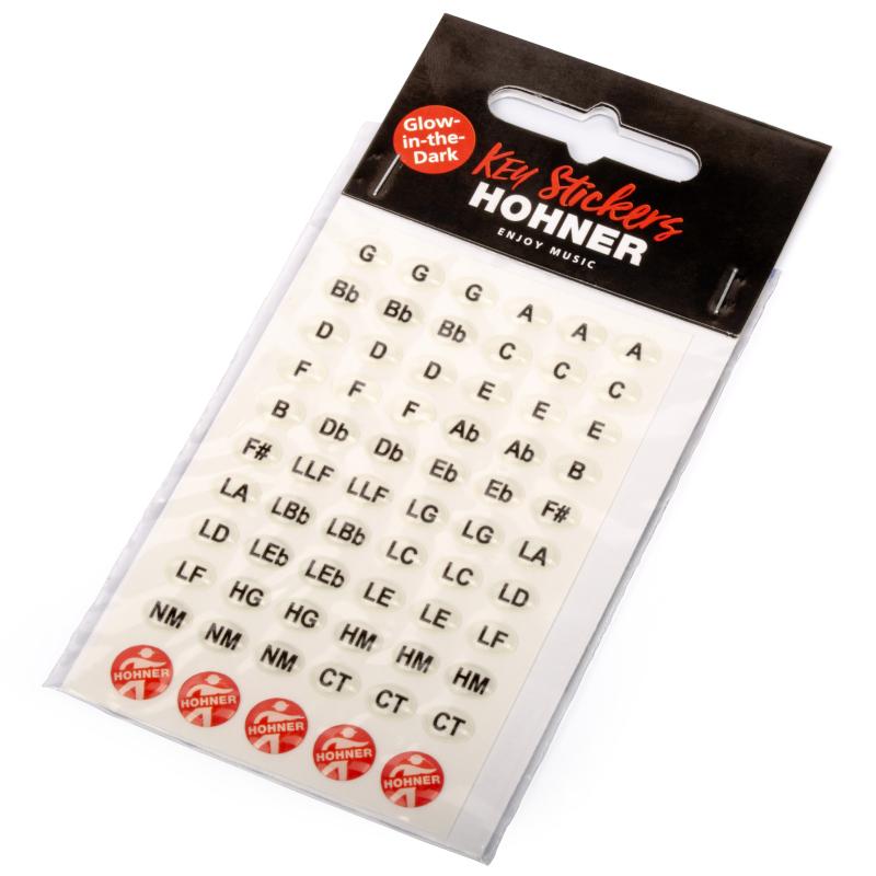 Hohner 3D GLOW IN THE DARK KEYÂ STICKERS
