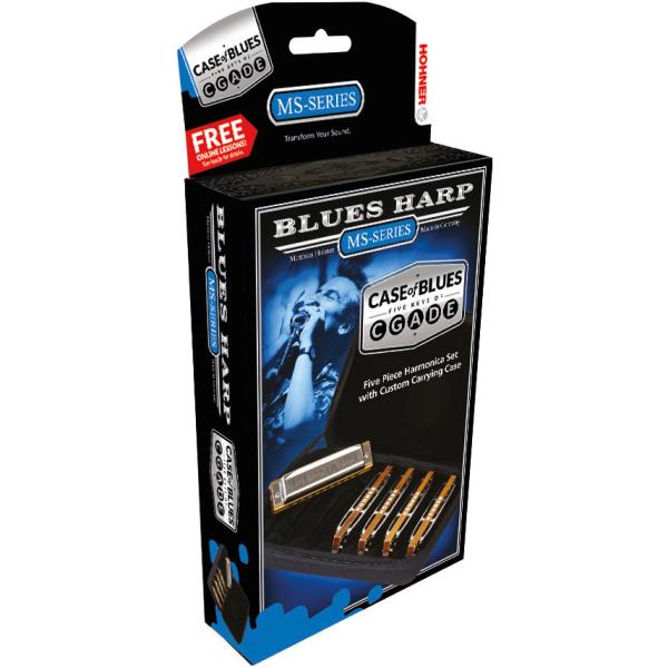 HOHNER BLUES HARP 5-PACK (C, D, E, G, A)