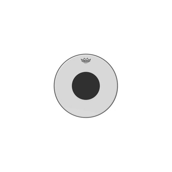 Remo CS-0316-10 Controlled Sound Top Black Dot Clear 16 - (BI)