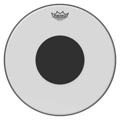 Remo CS-0316-10 Controlled Sound Top Black Dot Clear 16 - (BI)