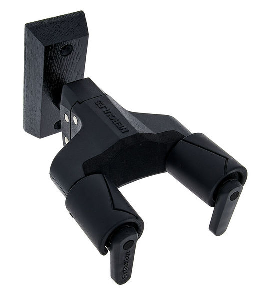 HERCULES IT HCGSP-38WBK+ SUPPORTO A MURO PER CHITARRA/BASSO, BASE IN LEGNO NERA