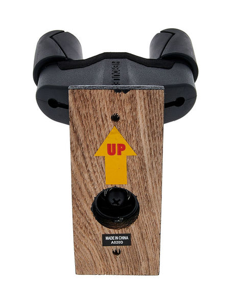 HERCULES IT HCGSP-38WBK+ SUPPORTO A MURO PER CHITARRA/BASSO, BASE IN LEGNO NERA