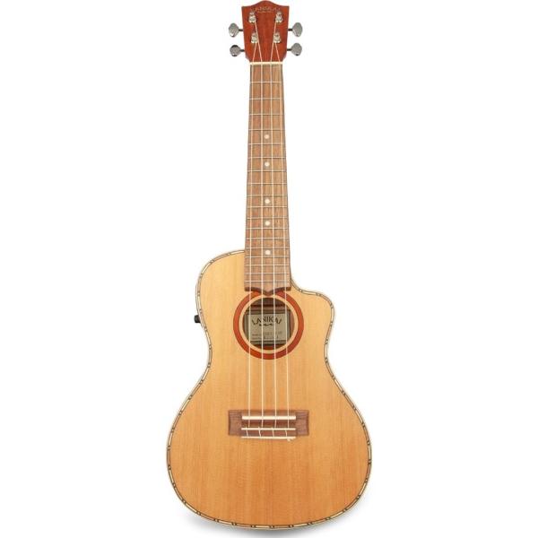 LANIKAI IT CDST-CEC UKULELE CONCERTO CON TOP IN CEDRO E PREAMP