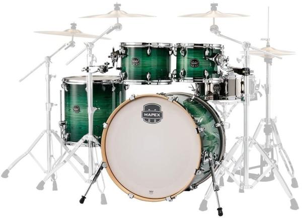 MAPEX IT AR529SFG ARMORY ROCK 5 PEZZI EMERALD BURST