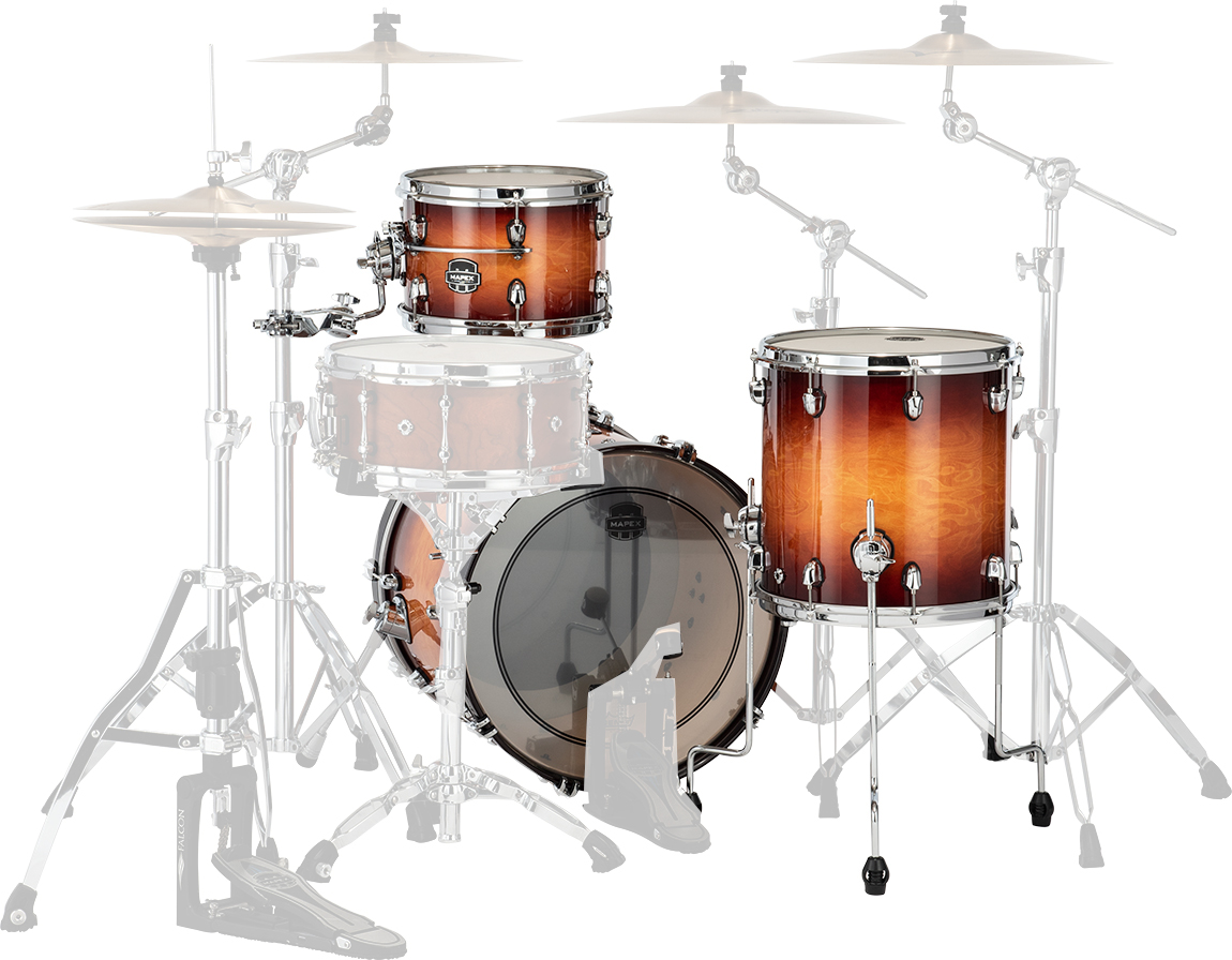 MAPEX IT SE401XHPO SATURN EVOLUTION HYBRID STRAIGHT AHEAD 3 PEZZI EXOTIC SUNBURST