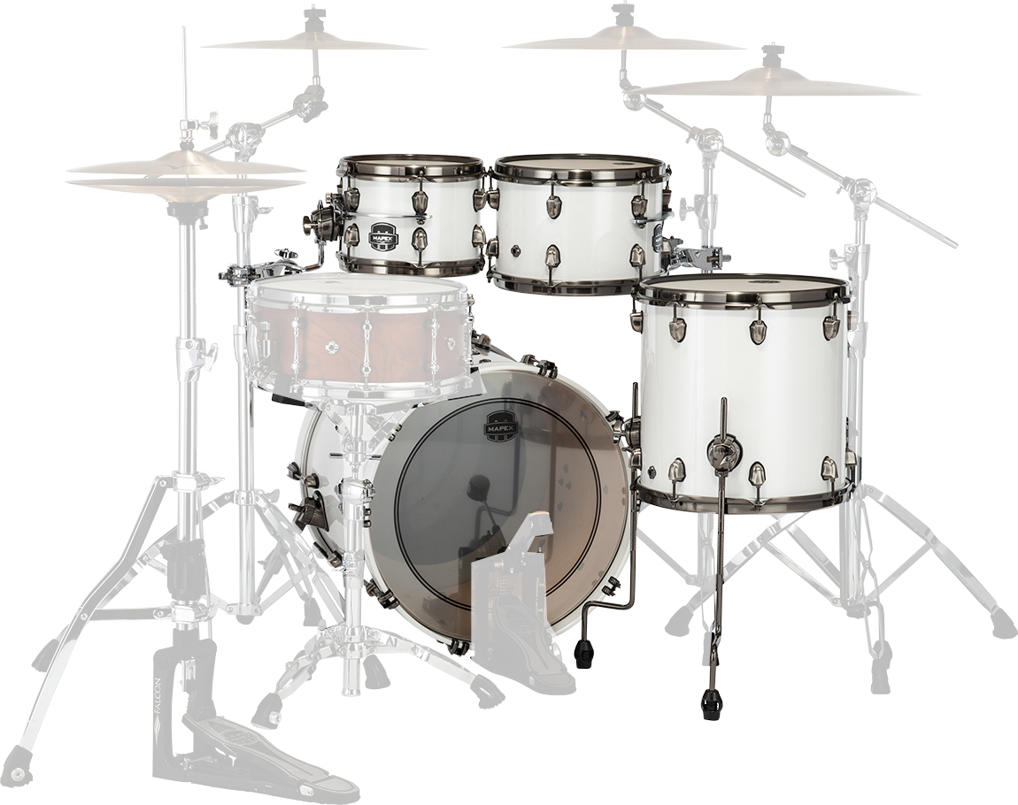 MAPEX IT SE504XBBPI SATURN EVOLUTION BIRCH FUSION 4 PEZZI POLAR WHITE