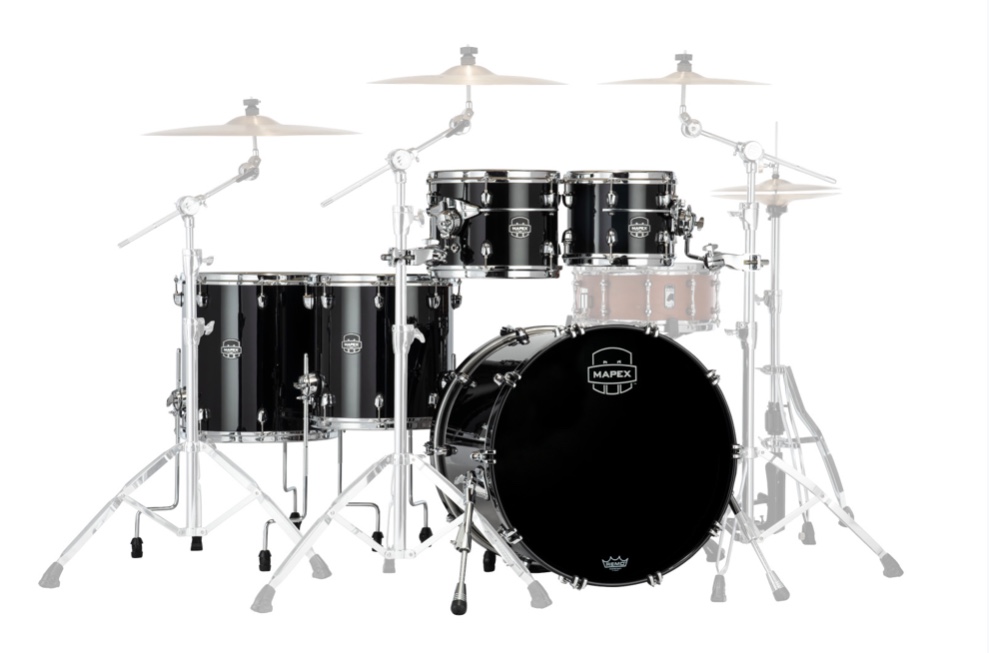 MAPEX IT SE628XBPB SATURN EVOLUTION BIRCH WORKHORSE 5 PEZZI PIANO BLACK