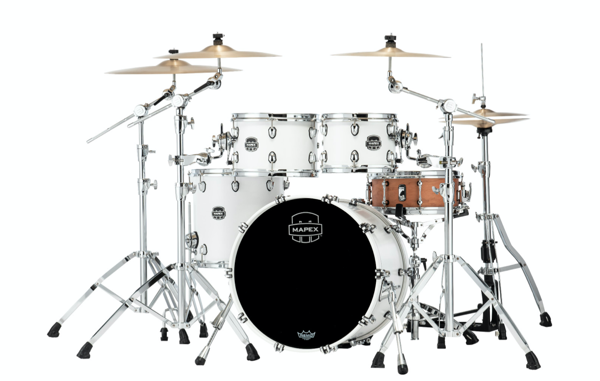 MAPEX IT SR504XRM SATURN NEW FUSION 4 PEZZI SATIN WHITE