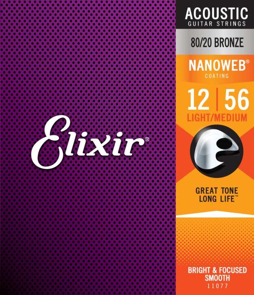 Elixir 11077 ACOUSTIC 80/20 BRONZE NANOWEB