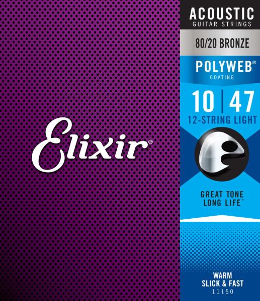 Elixir 11150 ACOUSTIC 80/20 BRONZE POLYWEB