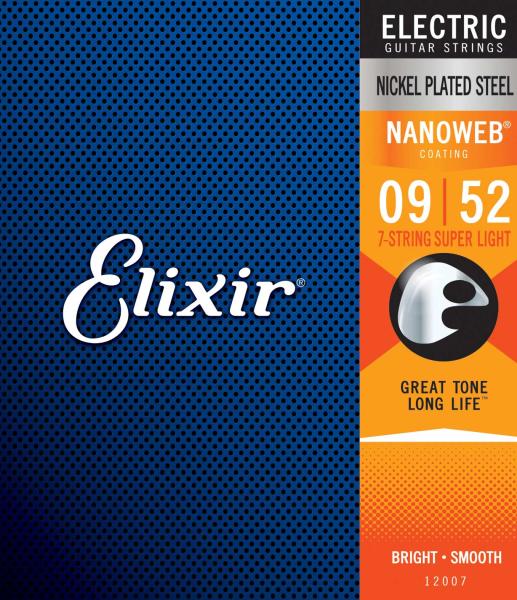 Elixir 12007 ELECTRIC NICKEL PLATED STEEL NANOWEB