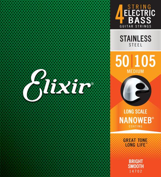 Elixir 14702 ELECTRIC BASS STAINLESS STEEL NANOWEB